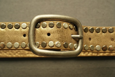 Ceinture bronze empiècements strass