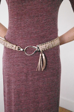 Ceinture Pompon dorée