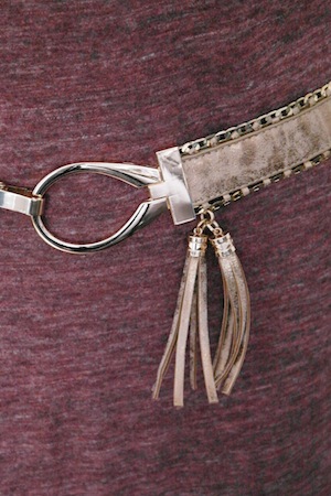 Ceinture Pompon dorée