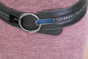 Ceinture taille basse noire